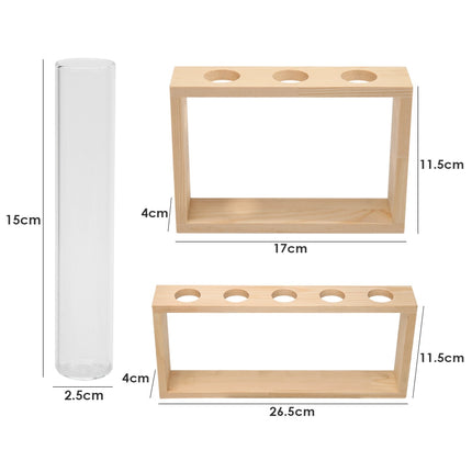 Nordic Style Glass and Wood Vase - wnkrs