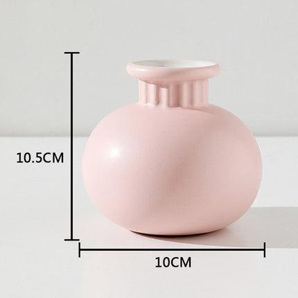 Modern Style Geometric Ceramic Flower Vase - wnkrs