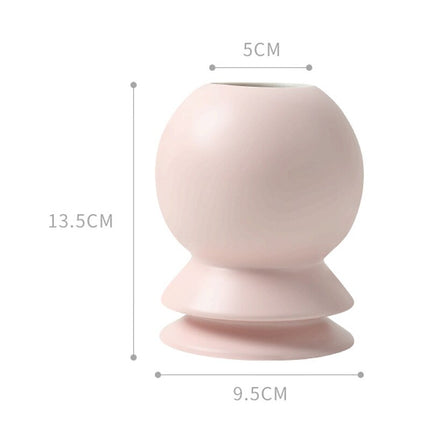 Modern Style Geometric Ceramic Flower Vase - wnkrs