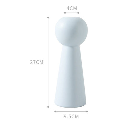 Modern Style Geometric Ceramic Flower Vase - wnkrs