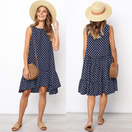 Women's Polka Dot Chiffon Dress - wnkrs