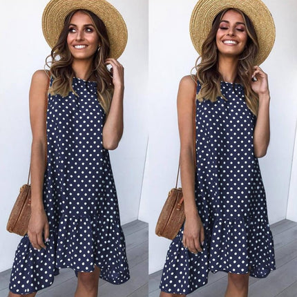 Women's Polka Dot Chiffon Dress - wnkrs