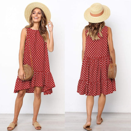 Women's Polka Dot Chiffon Dress - wnkrs