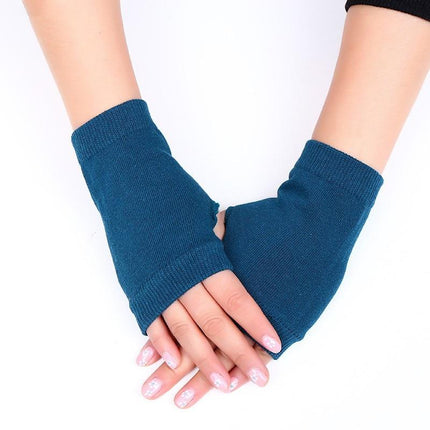 Women's Solid Color Fingerless Gloves - Wnkrs