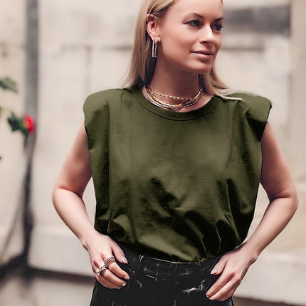 Sleeveless Cotton Women's Top in Multiple Variations - Wnkrs