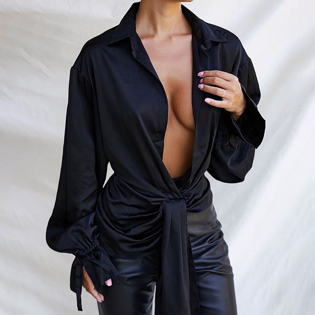 Women's Sexy Black Shirt - Wnkrs
