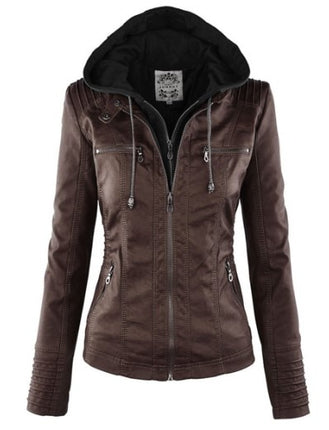 Women's PU Leather Jacket - Wnkrs