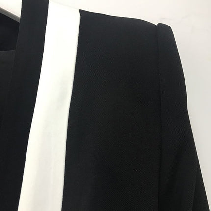 Classic Women's Blazer in Black and White Colors - Wnkrs