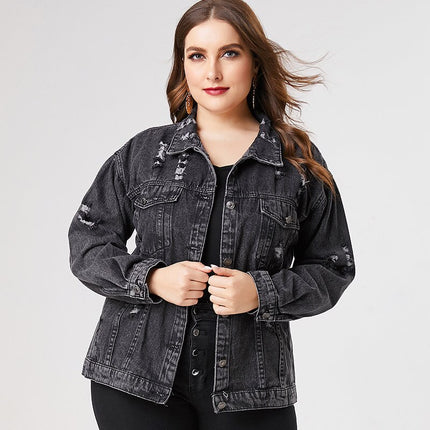 Plus Size Denim Jacket - Wnkrs