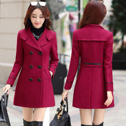 Women's Slim Wool Coat - Wnkrs