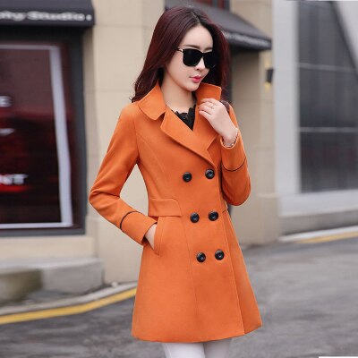 Women's Slim Wool Coat - Wnkrs