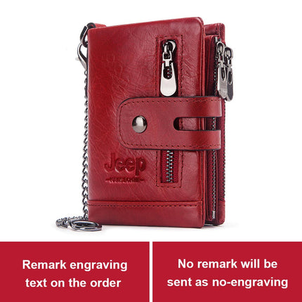 Men's Personalized Leather Wallet - Wnkrs