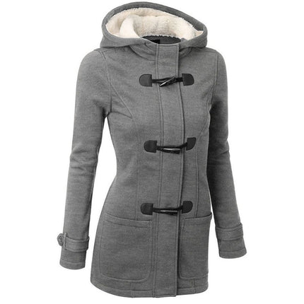 Stylish Demi-Season Casual Hooded Women's Coat - Wnkrs