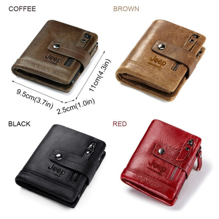 Men's Retro Style Engraved Leather Wallet - Wnkrs
