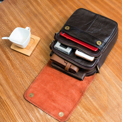 Casual Leather Messenger Bag for Men - Wnkrs