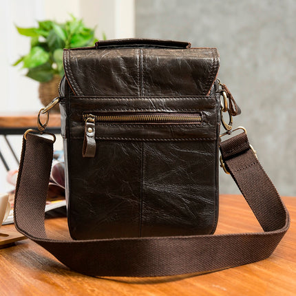 Casual Leather Messenger Bag for Men - Wnkrs