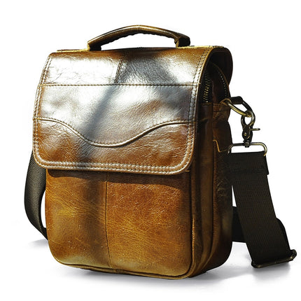 Casual Leather Messenger Bag for Men - Wnkrs
