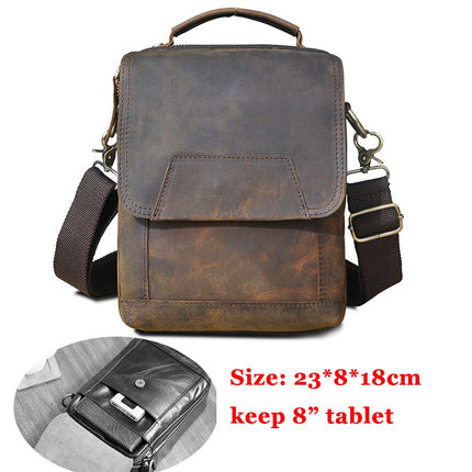 Casual Leather Messenger Bag for Men - Wnkrs