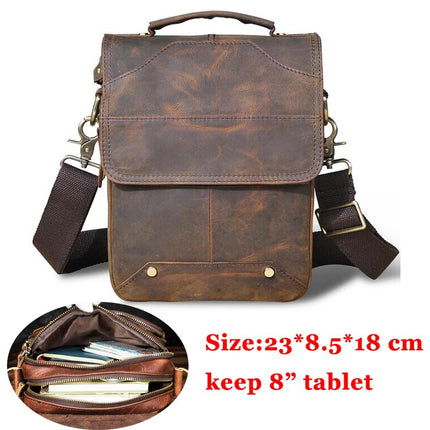 Casual Leather Messenger Bag for Men - Wnkrs
