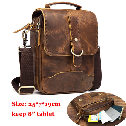 Casual Leather Messenger Bag for Men - Wnkrs