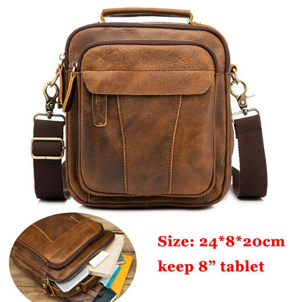 Casual Leather Messenger Bag for Men - Wnkrs