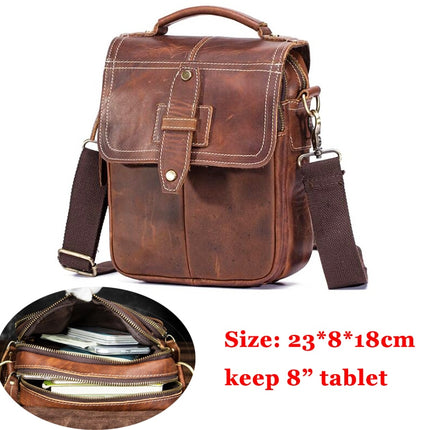 Casual Leather Messenger Bag for Men - Wnkrs