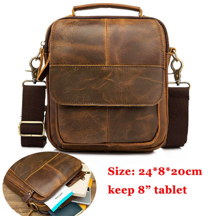 Casual Leather Messenger Bag for Men - Wnkrs