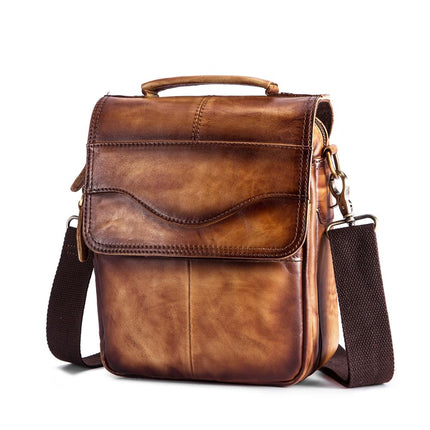 Casual Leather Messenger Bag for Men - Wnkrs