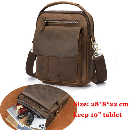 Casual Leather Messenger Bag for Men - Wnkrs