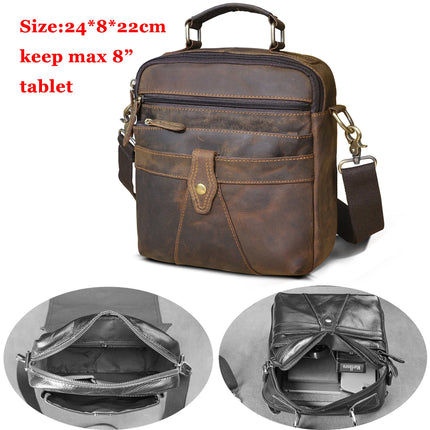 Casual Leather Messenger Bag for Men - Wnkrs