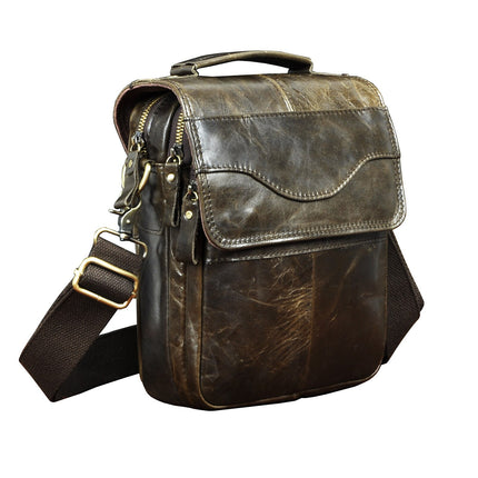 Casual Leather Messenger Bag for Men - Wnkrs
