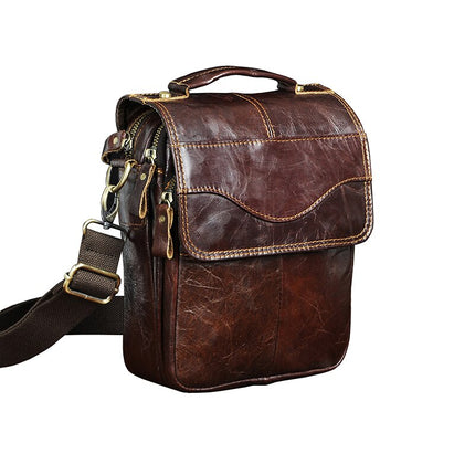 Casual Leather Messenger Bag for Men - Wnkrs