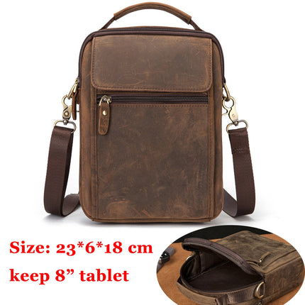 Casual Leather Messenger Bag for Men - Wnkrs