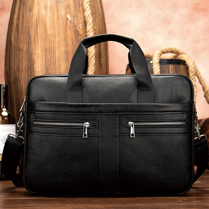 Men's Genuine Leather Briefcase - Wnkrs