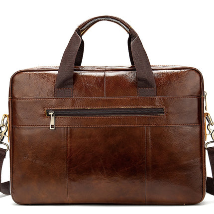 Men's Genuine Leather Briefcase - Wnkrs
