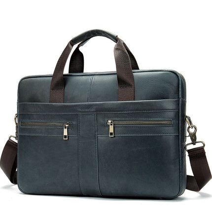 Men's Genuine Leather Briefcase - Wnkrs