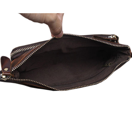 Vintage Cowhide Waist Bag for Men - Wnkrs