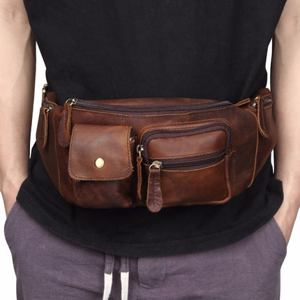 Men's Genuine Leather Waist Bag - Wnkrs
