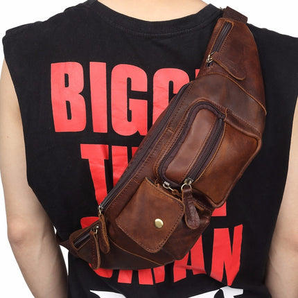 Men's Genuine Leather Waist Bag - Wnkrs
