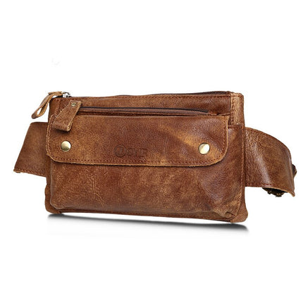 Men's Casual Genuine Leather Waist Bag - Wnkrs