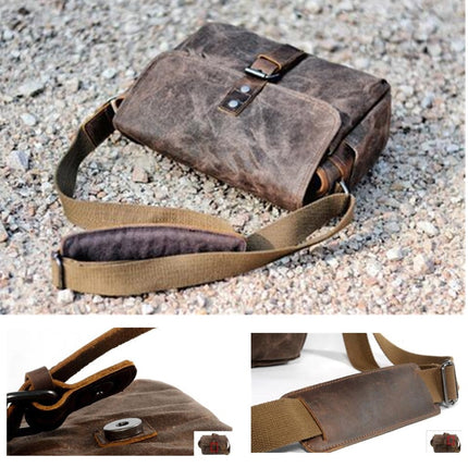Men's Vintage Canvas Shoulder Bag - Wnkrs
