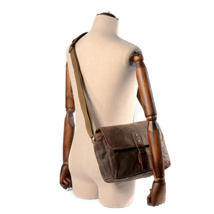 Men's Vintage Canvas Shoulder Bag - Wnkrs