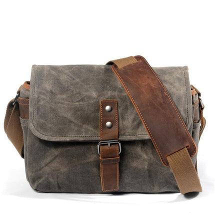 Men's Vintage Canvas Shoulder Bag - Wnkrs