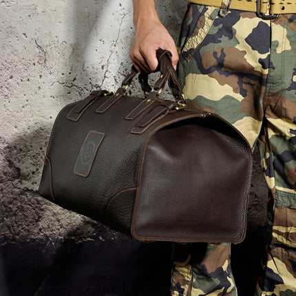 Vintage Genuine Leather Duffel Bag for Men - Wnkrs