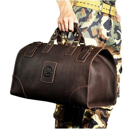 Vintage Genuine Leather Duffel Bag for Men - Wnkrs