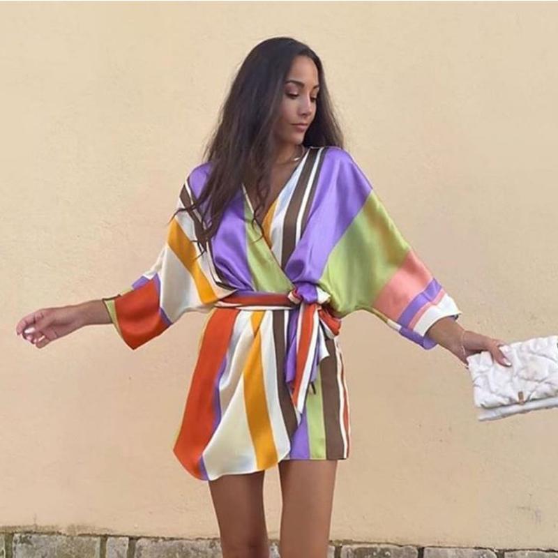 Women's Striped Short Jumpsuit