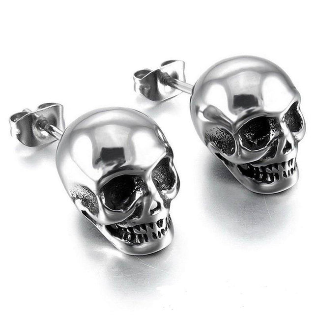 Punk Skull Earrings for Men - Wnkrs