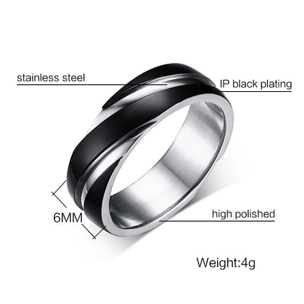 Stainless Steel Wedding Ring for Men - Wnkrs