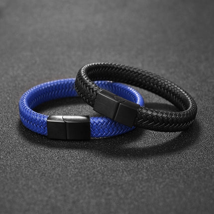 Men's Simple Leather Bracelet - Wnkrs
