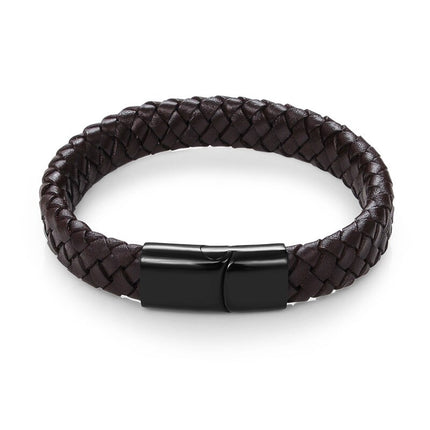 Men's Simple Leather Bracelet - Wnkrs